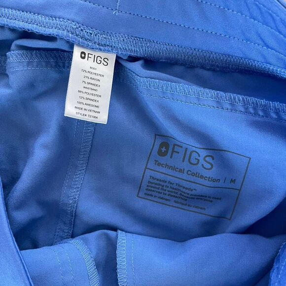 Blue FIGS technical collection womens scrub pants size M - Picture 3 of 5